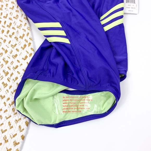 Adidas Adjustable Three Stripe Blue One Piece - Picture 4 of 7